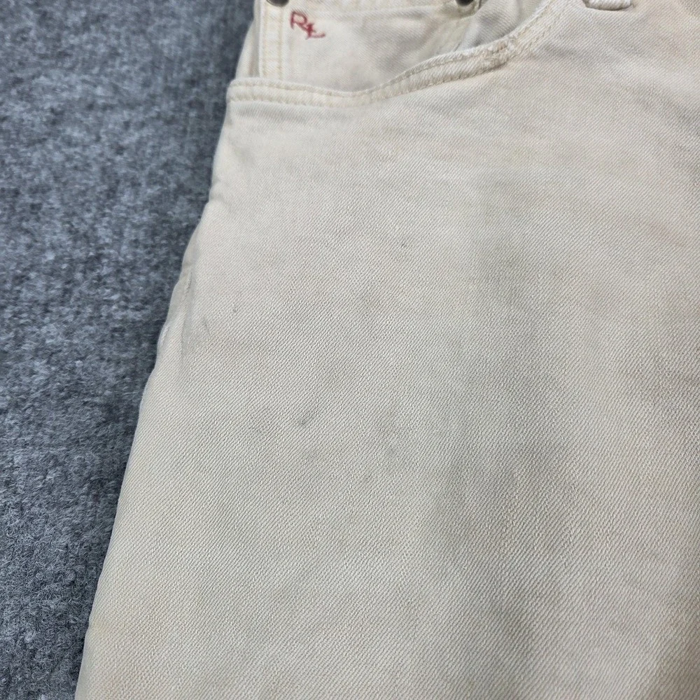 Polo Ralph Lauren Jeans Mens 34x30 Beige Slim Straight‎ Stretch Denim Pants